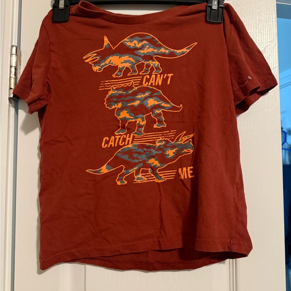 Kids Dinosaur Adventure Tee - Orange